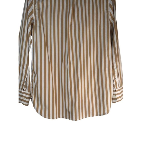 J.Crew Womens Size 4 Classic Fit Striped Button-Up Shirt Long Sleeve - Picture 10 of 15